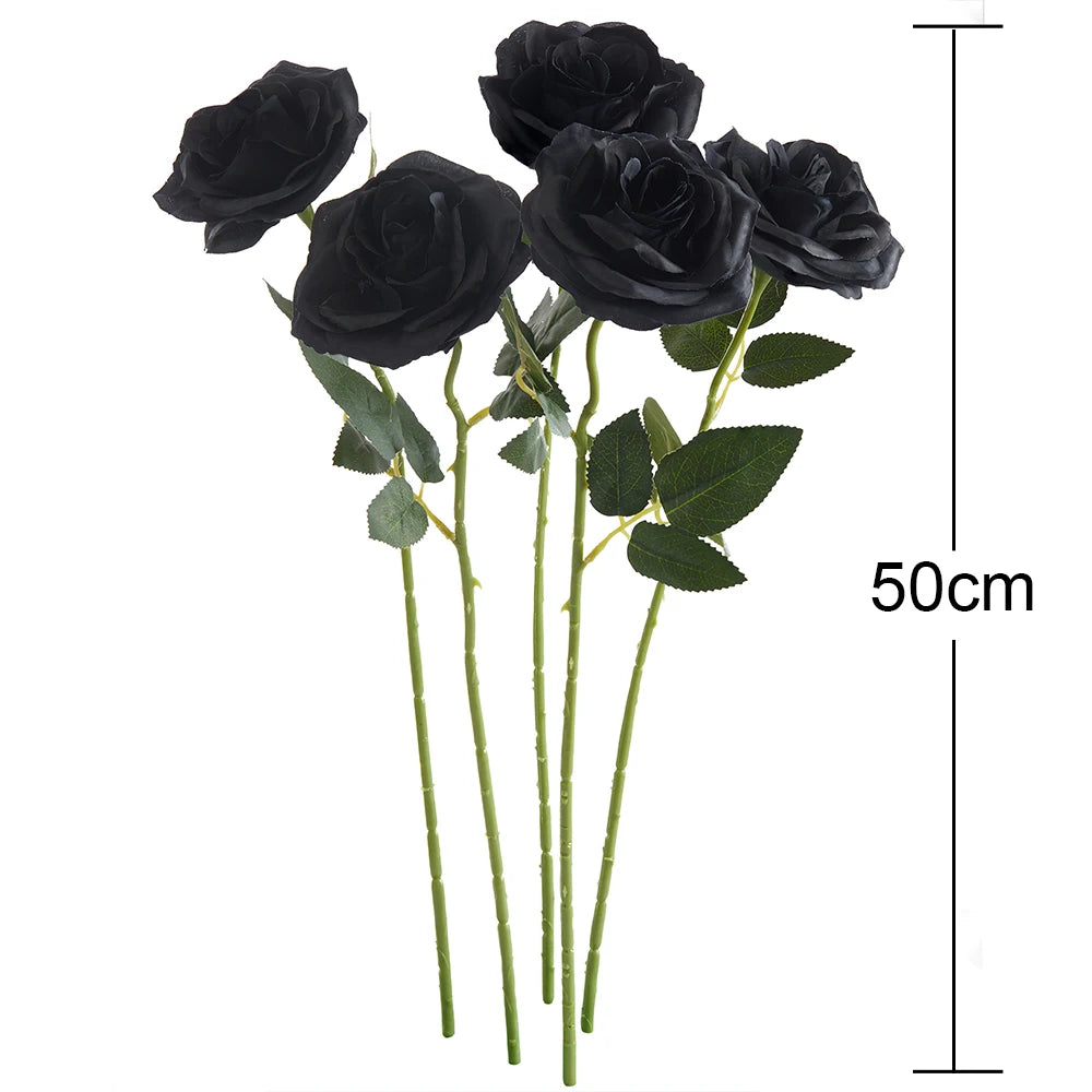 Black Rose Gothic Artificial Flowers